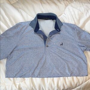 Greyson Geometric Light Blue Polo